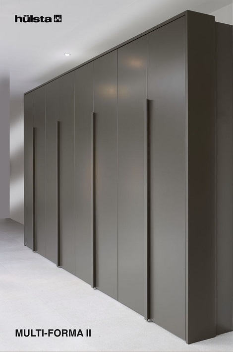 HULSTA Multifoma II draaideurkast, acht deuren Kleur: anthracite grijs, meer kleuren mogelijk acht deuren,modern design A, paspartoe
